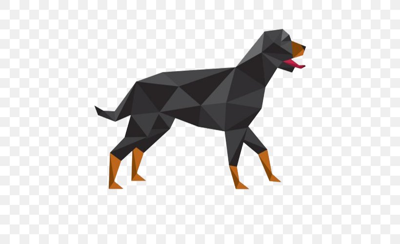 Rottweiler Puppy Paper Geometry, PNG, 600x500px, Rottweiler, Carnivoran, Dog, Dog Breed, Dog Like Mammal Download Free