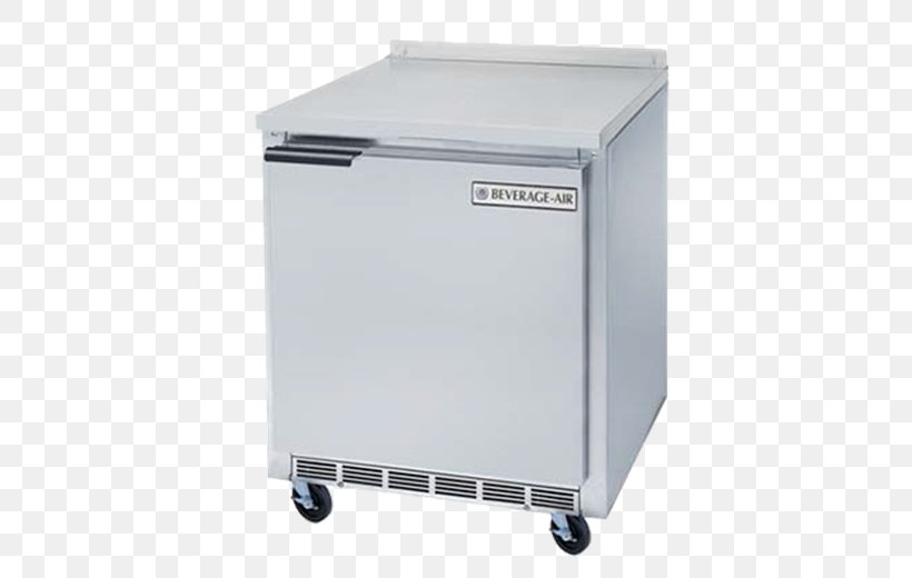 Refrigerator Freezers Table Countertop Refrigeration, PNG, 520x520px, Refrigerator, Beverageair Corporation, Cooler, Countertop, Door Download Free