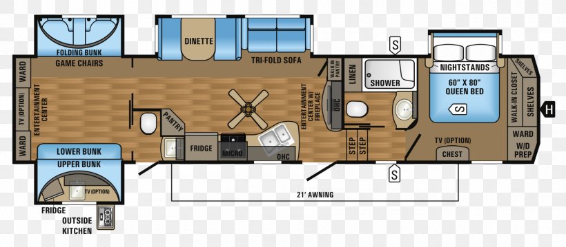 Campervans Jayco, Inc. Caravan Fifth Wheel Coupling House, PNG, 1800x789px, Campervans, Area, Bed, Caravan, Elevation Download Free