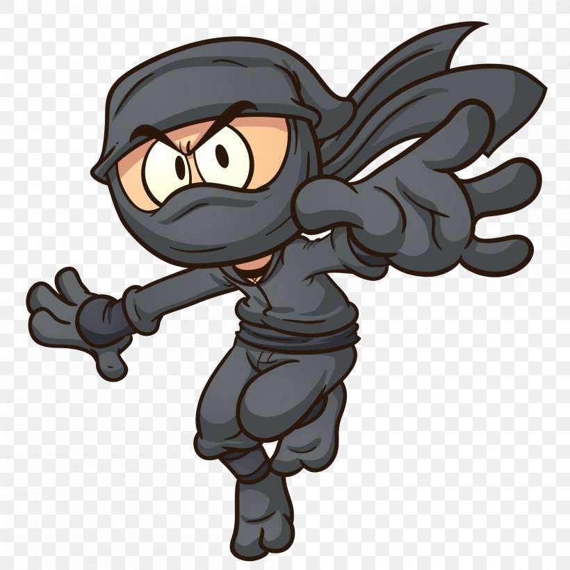 Cartoon Ninja Royalty-free, PNG, 2000x2000px, Cartoon, Art, Drawing, Fictional Character, Mythical Creature Download Free