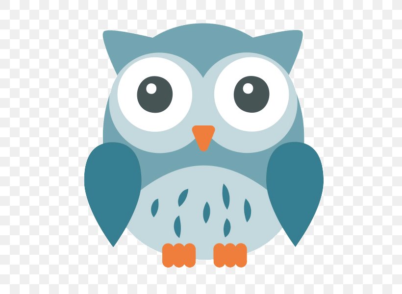 Owl Bird T-shirt Clip Art, PNG, 600x600px, Owl, Beak, Bird, Bird Of Prey, Blue Download Free