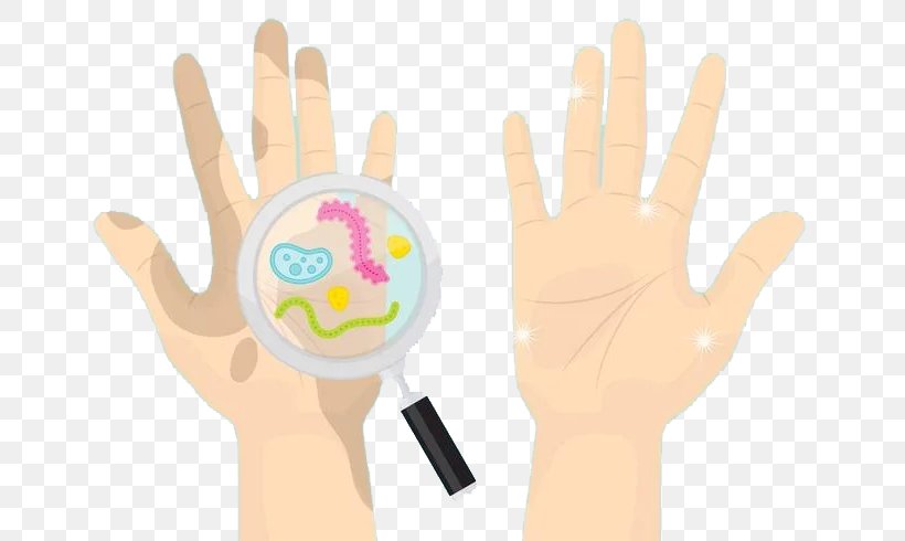 Bacteria Magnifying Glass Thumb, PNG, 700x490px, Bacteria, Bacteriophage, Finger, Glass, Hand Download Free