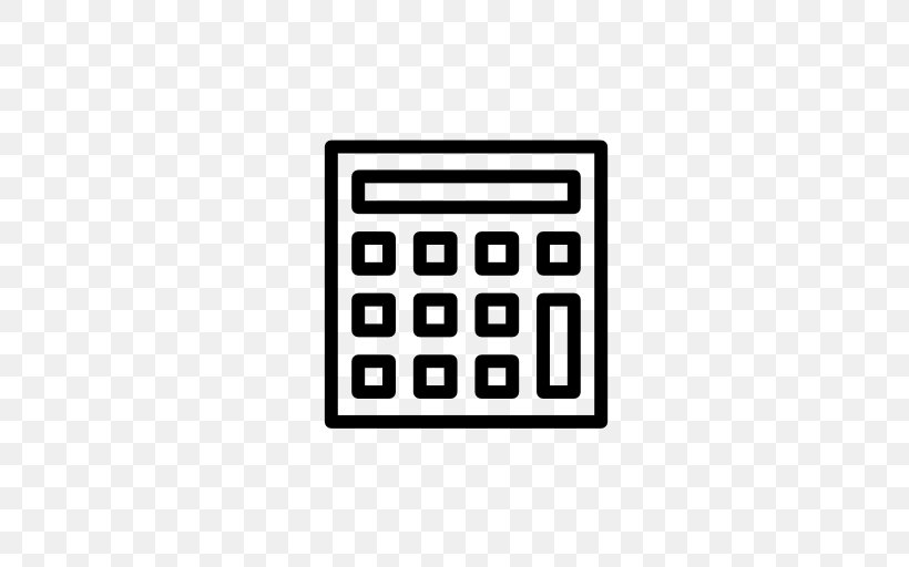Calculator Business Calculation Project, PNG, 512x512px, Calculator, Area, Black, Black And White, Brand Download Free