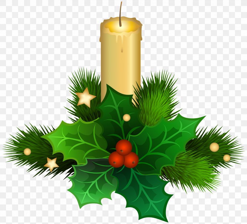 Christmas Decoration Candle Christmas Ornament Clip Art, PNG, 6000x5456px, Christmas, Advent Candle, Aquifoliaceae, Candle, Christmas Candle Download Free