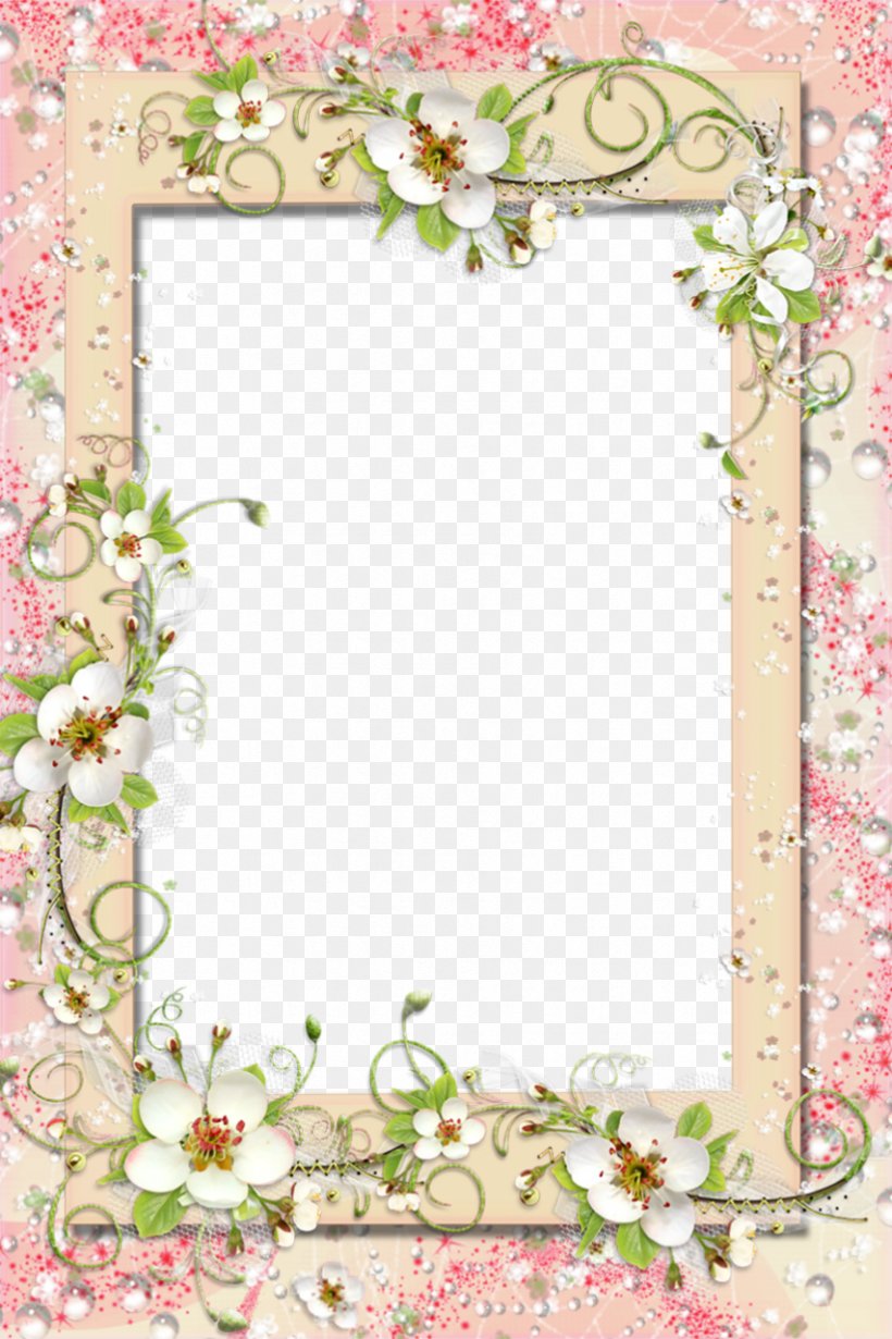 Picture Frames Flower Clip Art, PNG, 853x1280px, Picture Frames, Blossom, Border, Branch, Decor Download Free