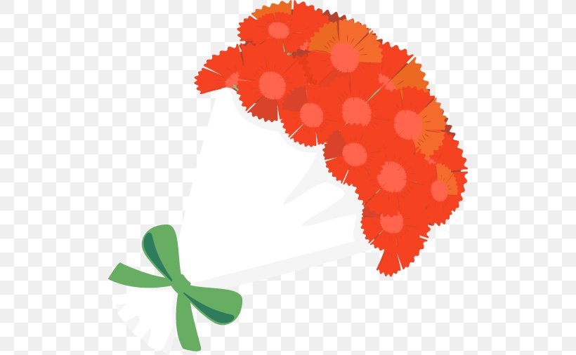 Mothers Day Carnation Flower Clipart., PNG, 512x506px, Flowering Plant, Flower, Leaf, Orange, Petal Download Free