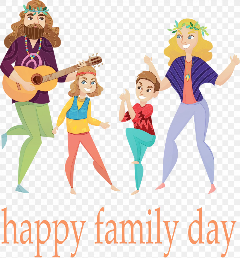 Celebrating, PNG, 2789x3000px, Family Day, Celebrating, Paint, Watercolor, Wet Ink Download Free