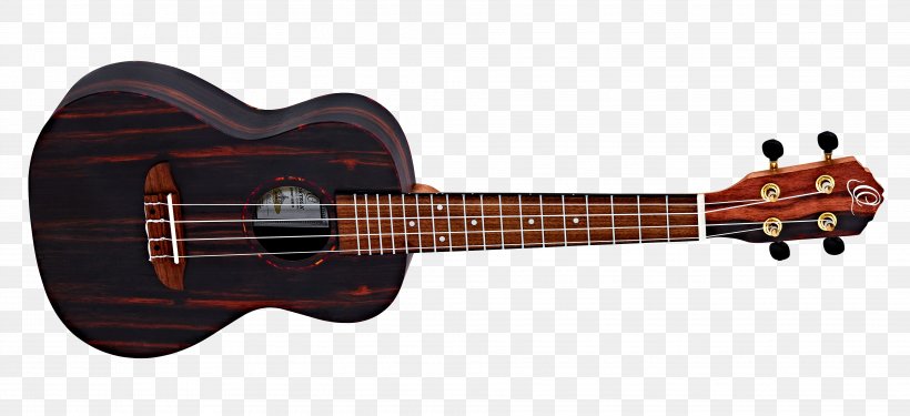 Ukulele Acoustic Guitar Musical Instruments Luna Guitars Aurora Borealis 3/4, PNG, 3825x1751px, Watercolor, Cartoon, Flower, Frame, Heart Download Free