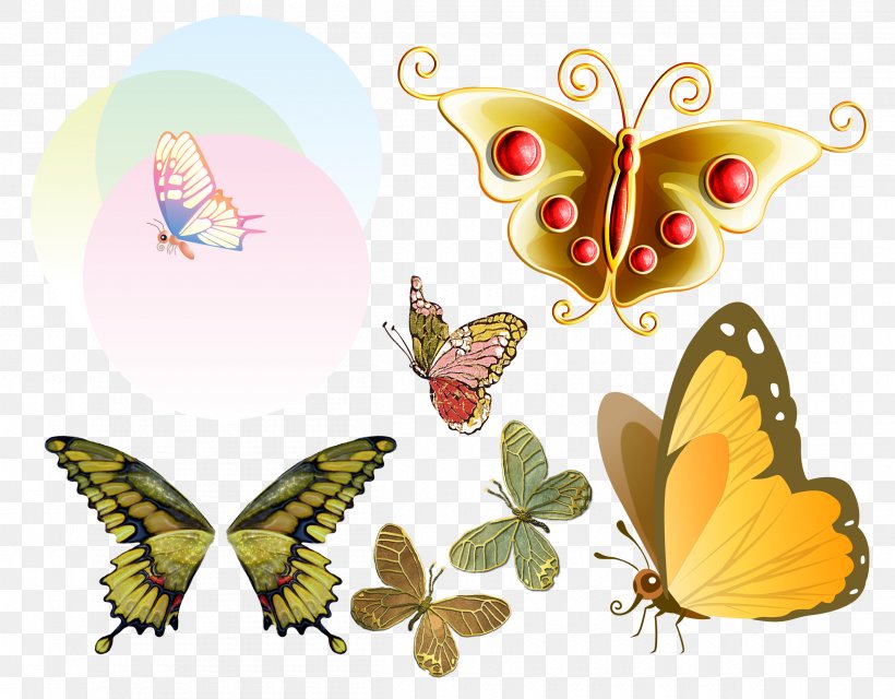 Butterfly Clip Art, PNG, 2400x1876px, Butterfly, Brush, Brush Footed Butterfly, Butterflies And Moths, Document File Format Download Free
