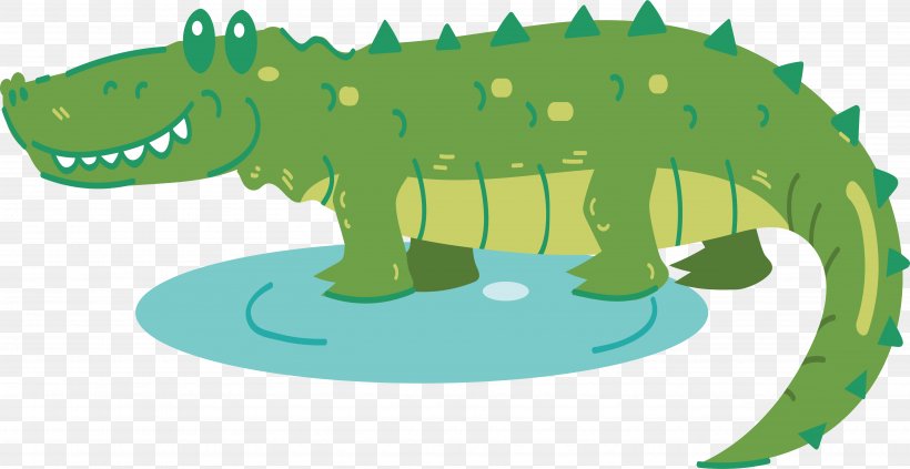 Crocodile Download Clip Art, PNG, 5003x2581px, Crocodile, Crocodiles, Dinosaur, Fauna, Grass Download Free
