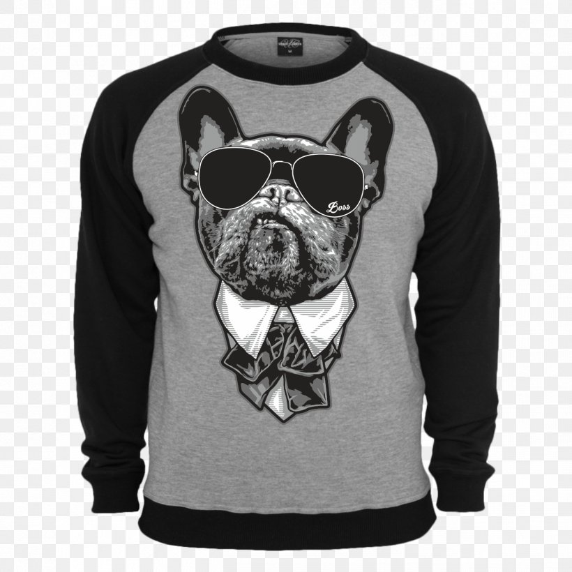 T-shirt Hoodie Sweater Bluza Jumper, PNG, 1301x1301px, Tshirt, Black, Bluza, Boston Terrier, Brand Download Free