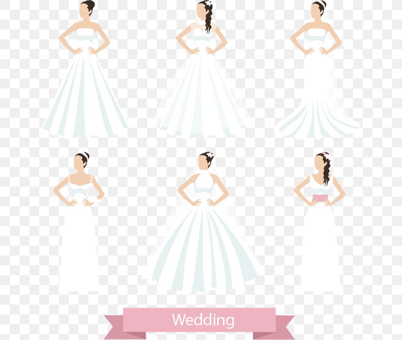 Wedding Dress Bride, PNG, 650x692px, Watercolor, Cartoon, Flower, Frame, Heart Download Free