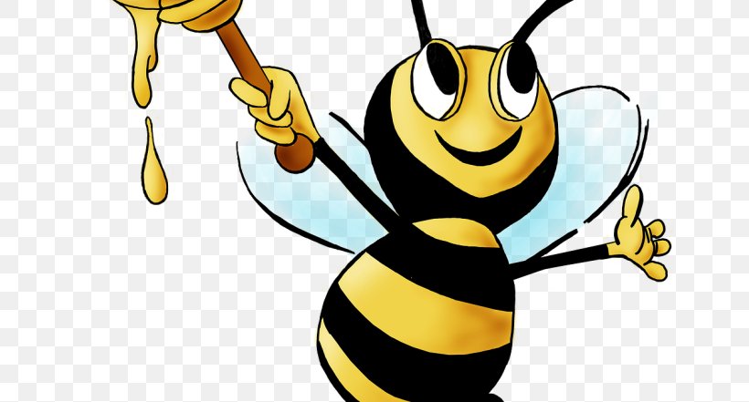 Funny Honey Bee Clip Art File Format, PNG, 669x441px, Bee, Artwork, Beehive, Bumblebee, Cartoon Download Free
