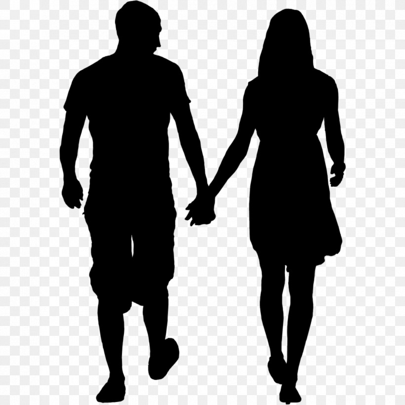 Holding Hands, PNG, 1225x1225px, Silhouette, Blackandwhite, Gesture, Holding Hands, Human Download Free