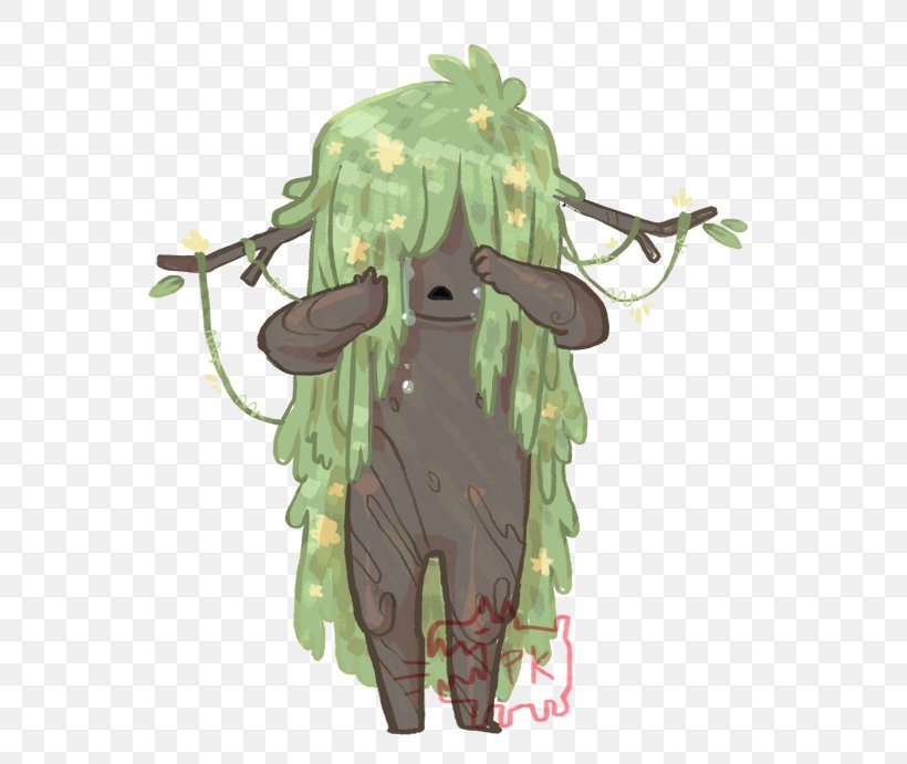 Weeping Willow - Leaf Costume Design Legendary Creature PNG