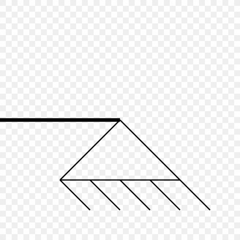 Triangle Point White, PNG, 1024x1024px, Triangle, Area, Black, Black And White, Diagram Download Free