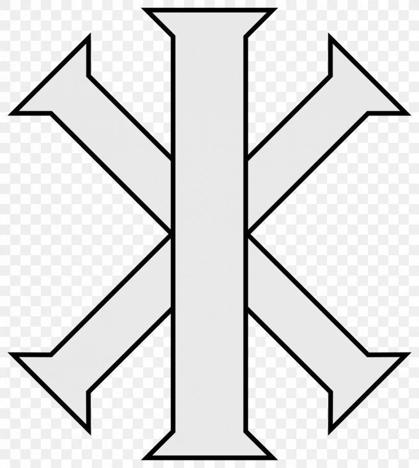 Chi Rho Christian Cross IX Monogram Symbol, PNG, 915x1024px, Chi Rho, Black, Black And White, Christian Cross, Christian Symbolism Download Free