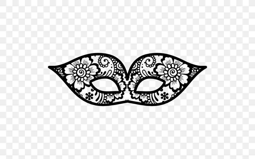 Mask Carnival Masquerade Ball, PNG, 512x512px, Mask, Black And White, Butterfly, Carnival, Carnival Of Venice Download Free