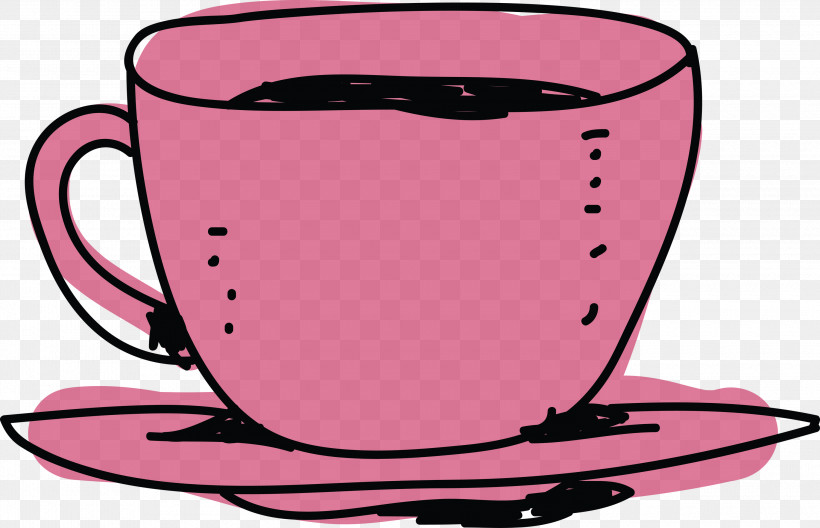 Coffee Cup, PNG, 3000x1934px, Coffee Cup, Coffee, Cup, Line, Mug Download Free