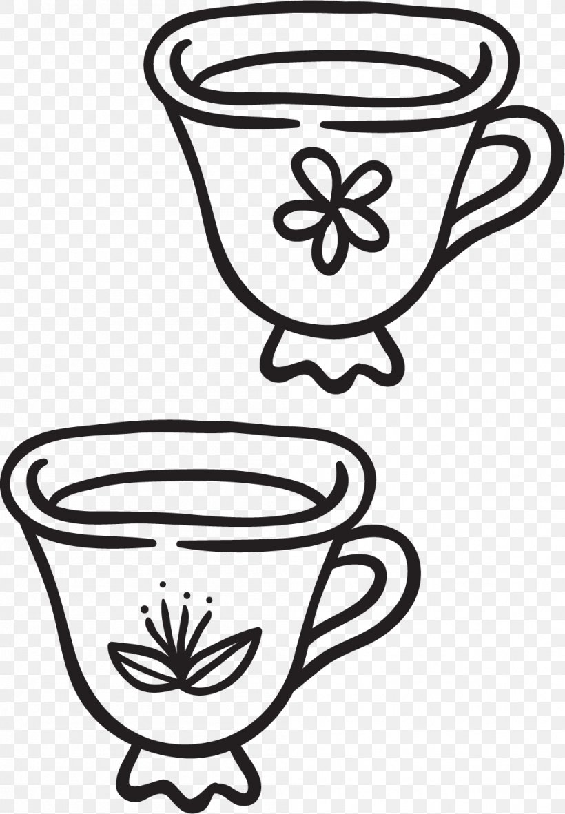 Flowering Tea Lilium Clip Art, PNG, 1001x1443px, Tea, Black And White, Coffee Cup, Cup, Drinkware Download Free