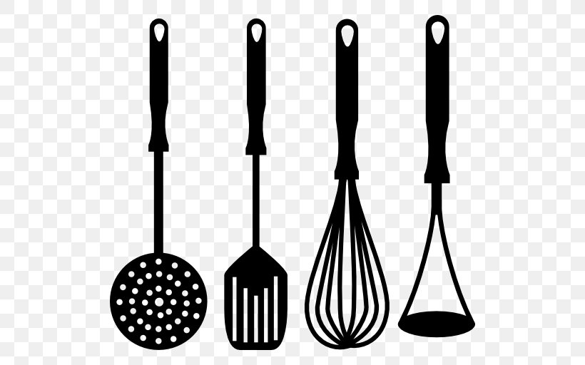 Kitchen, PNG, 512x512px, Kitchen, Black And White, Clothing Accessories, Cookware, Cutlery Download Free