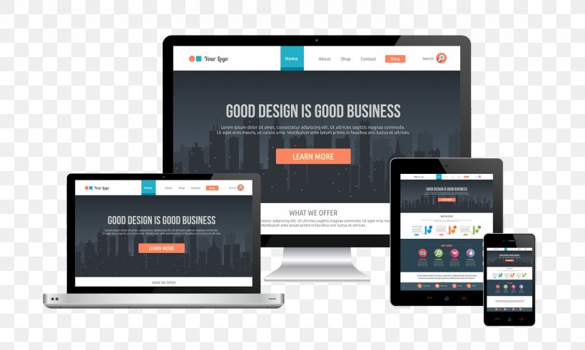 Responsive Web Design Web Development, PNG, 1600x960px, Responsive Web Design, Brand, Communication, Communication Device, Display Advertising Download Free