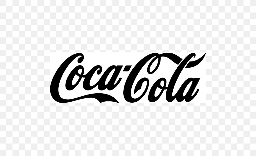 Coca-Cola Fizzy Drinks Logo Brand, PNG, 500x500px, Cocacola, Black And White, Brand, Calligraphy, Coca Download Free