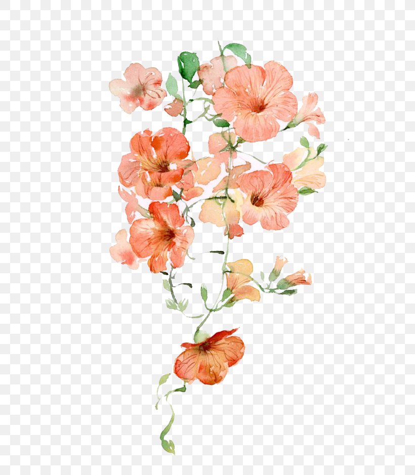 Flower Pink Icon, PNG, 607x939px, Watercolor Flowers, Artificial Flower, Color, Cut Flowers, Floral Design Download Free
