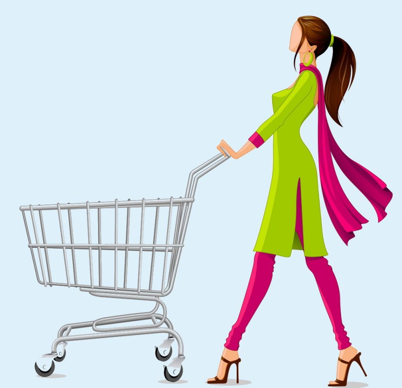 Shopping Cart Woman Royalty-free, PNG, 1024x988px, Shopping Cart, Human Behavior, Istock, Purple, Royaltyfree Download Free