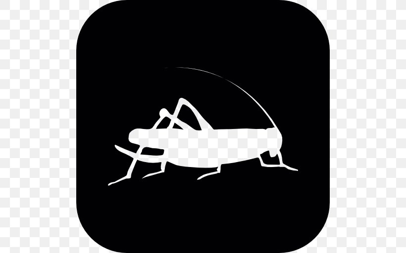 Insect Locust Silhouette Cricket Pest, PNG, 512x512px, Insect, Aircraft, Black, Black And White, Cricket Download Free