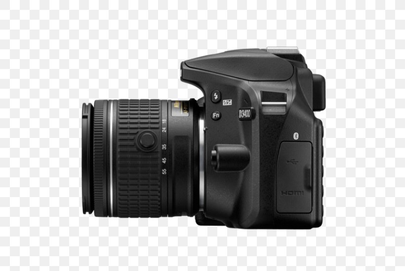 Nikon D3400 Canon EF-S 18–55mm Lens Nikon AF-S DX Zoom-Nikkor 18-55mm F/3.5-5.6G Nikon AF-P DX Nikkor Zoom 18-55mm F/3.5-5.6G VR, PNG, 525x550px, Nikon D3400, Autofocus, Camera, Camera Accessory, Camera Lens Download Free