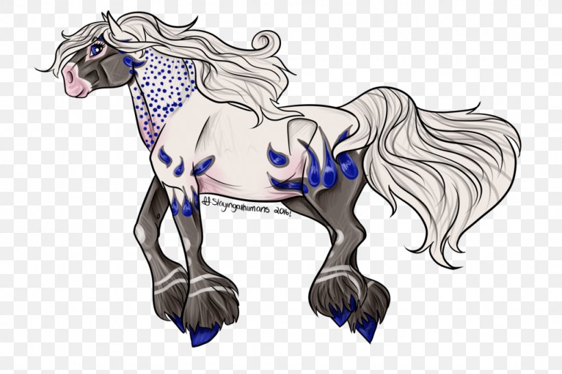 Pony Mustang Stallion Mane Unicorn, PNG, 1024x683px, Watercolor, Cartoon, Flower, Frame, Heart Download Free