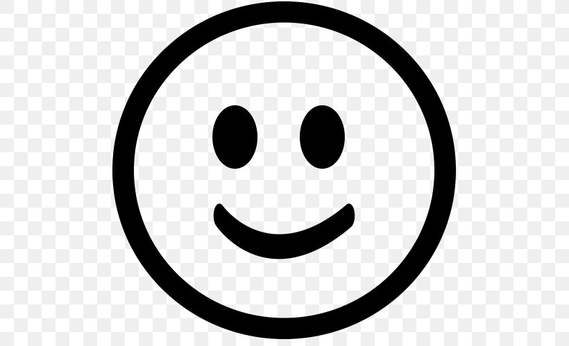 Smiley Emoticon Clip Art, PNG, 500x500px, Smiley, Area, Black And White, Emoticon, Emotion Download Free