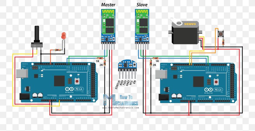 Arduino Electronic Circuit Electronics Electrical Network Circuit Diagram, PNG, 750x422px, Arduino, Bluetooth, Circuit Component, Circuit Diagram, Circuit Prototyping Download Free