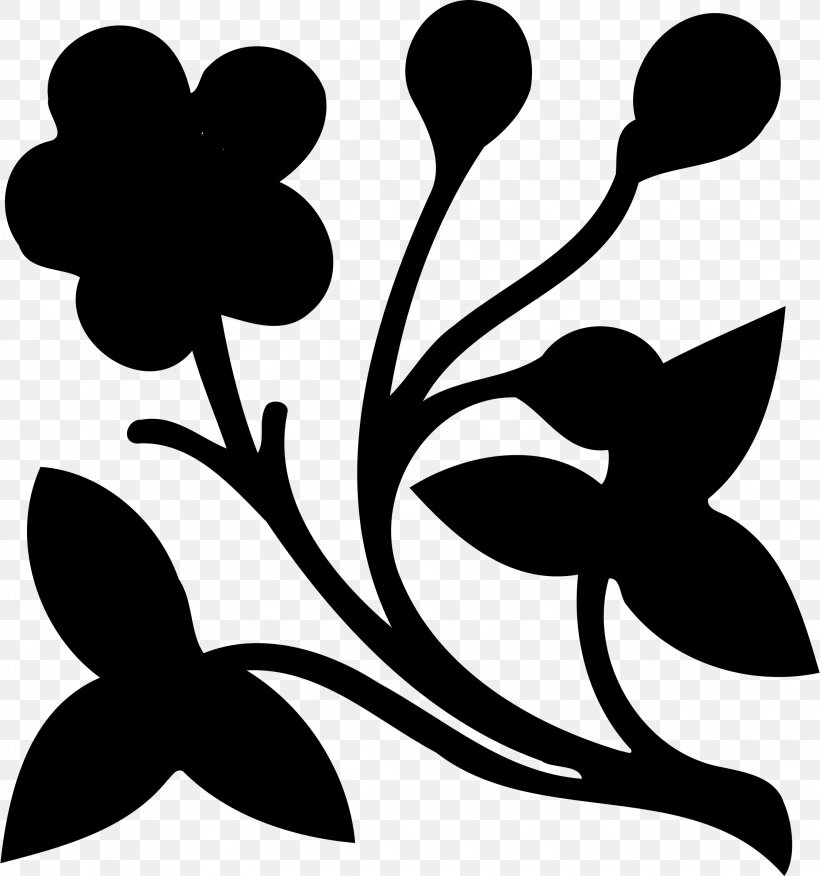 Clip Art Leaf Pattern Plant Stem Silhouette, PNG, 2246x2400px, Leaf, Blackandwhite, Botany, Branching, Flower Download Free