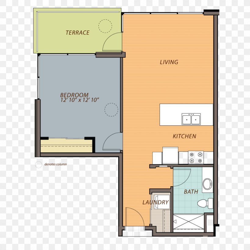 Floor Plan Ovation 309 Bedroom Apartment, PNG, 1000x1000px, Floor Plan, Apartment, Balcony, Bathroom, Bedroom Download Free