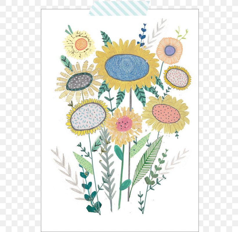 Floral Design Common Sunflower Cut Flowers Pattern, PNG, 640x800px, Floral Design, Art, Chrysanthemum, Chrysanths, Common Sunflower Download Free