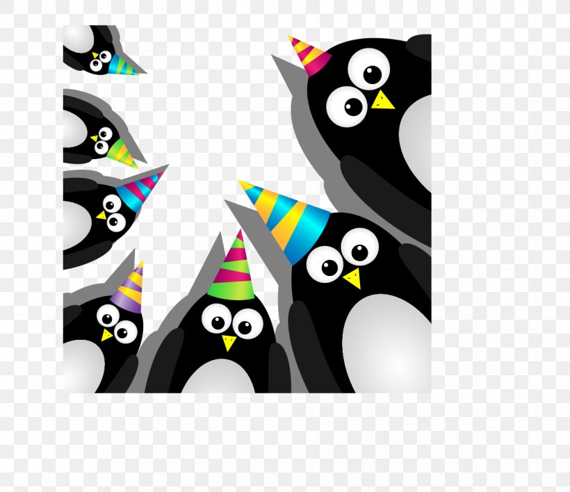 Penguin Cartoon Illustration, PNG, 1238x1070px, Penguin, Beak, Bird, Birthday, Cartoon Download Free