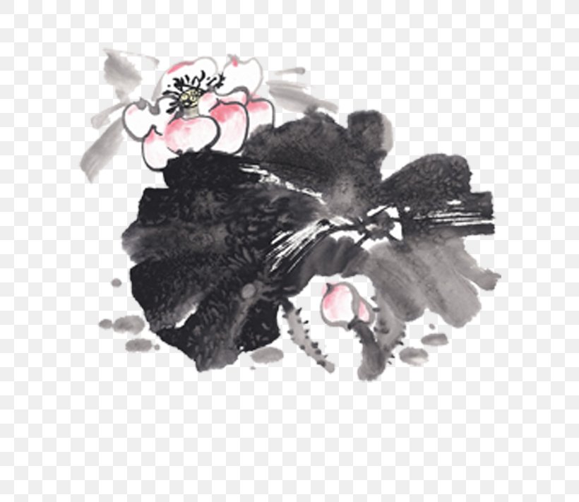 Ink Wash Painting Nelumbo Nucifera Chinese Painting Bird-and-flower Painting, PNG, 600x711px, Ink Wash Painting, Art, Birdandflower Painting, Black, Chinese Painting Download Free