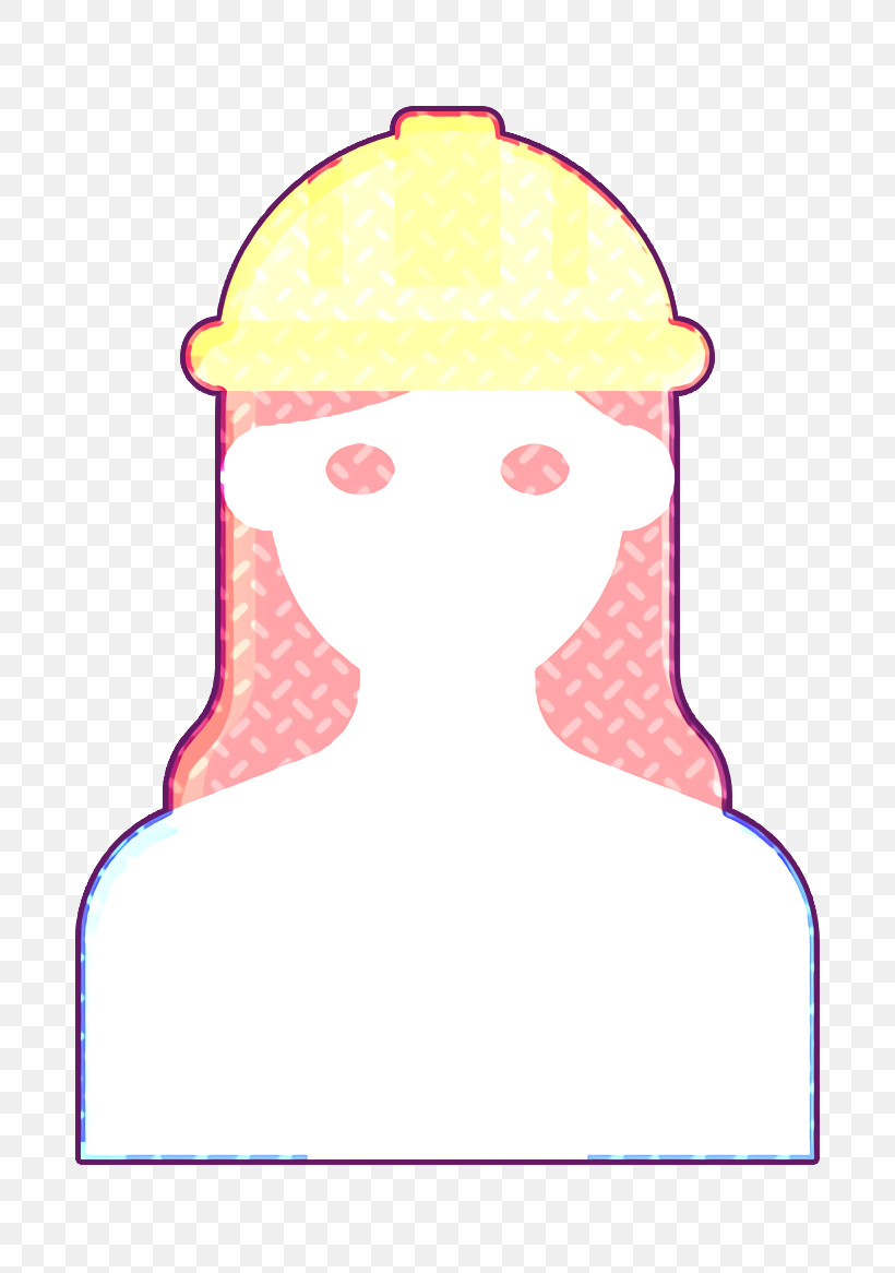 Architect Icon Occupation Woman Icon, PNG, 820x1166px, Architect Icon, Headgear, Occupation Woman Icon, Pink Download Free