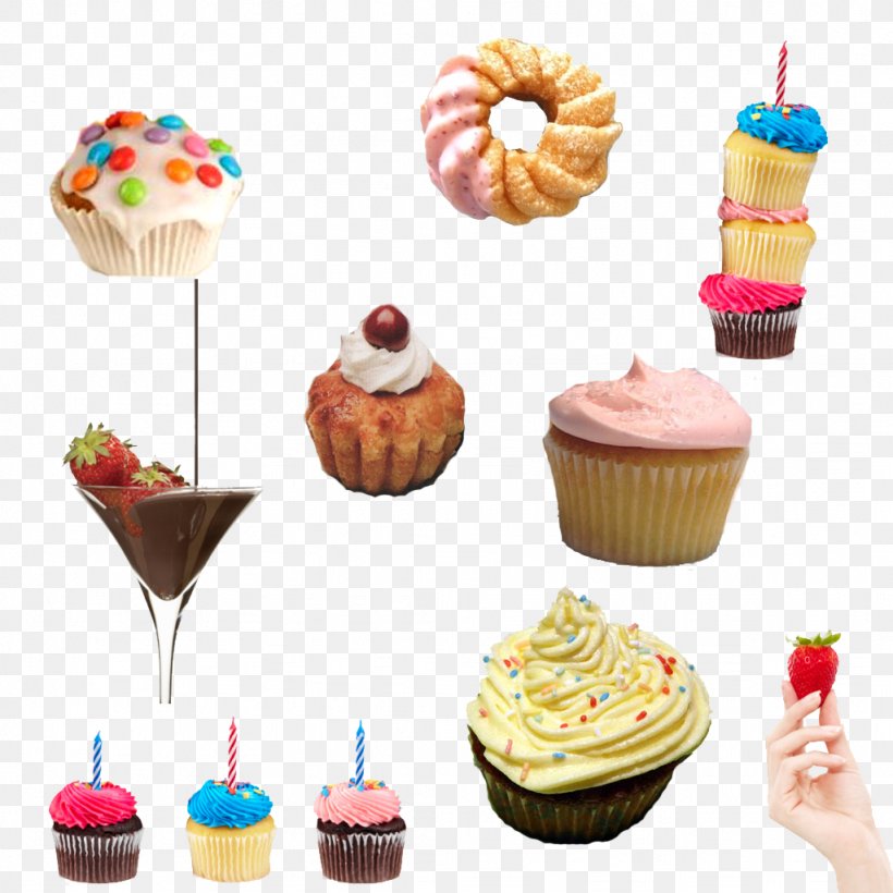 Ice Cream Cupcake Petit Four Doughnut, PNG, 1024x1024px, Ice Cream, Baking, Buttercream, Cake, Cake Decorating Download Free