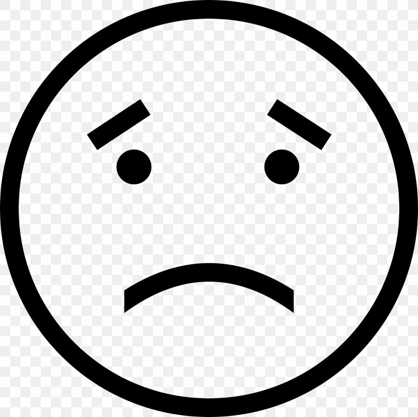Sadness Smiley Frown Emoticon Drawing, PNG, 2294x2294px, Sadness, Area, Black And White, Crying, Drawing Download Free