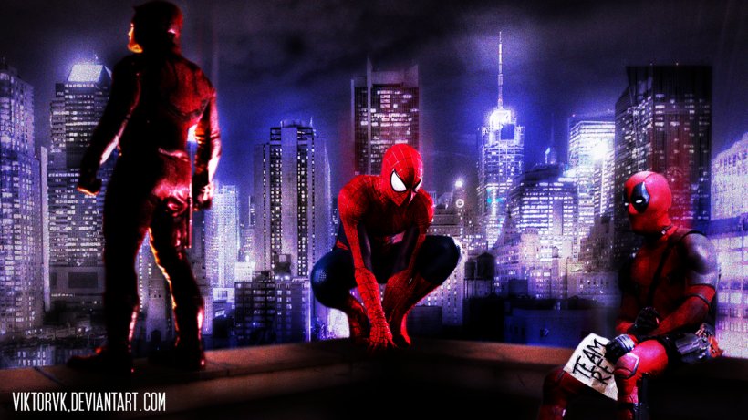 Spider-Man Daredevil Wolverine Iron Man Punisher, PNG, 1600x900px, Spiderman, Cable, Comics, Daredevil, Deadpool Download Free