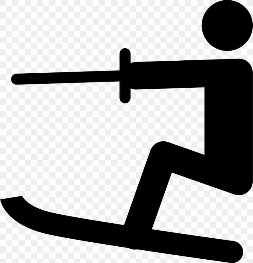 Water Skiing Sport, PNG, 940x980px, Water Skiing, Area, Black And White, Brand, Kneeboard Download Free