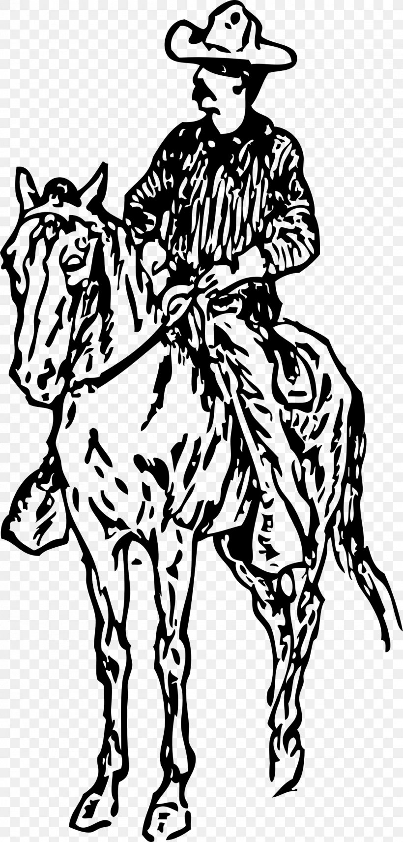 Horse Equestrian Drawing Cowboy Clip Art, PNG, 1150x2400px, Horse, Art, Artwork, Black And White, Bridle Download Free