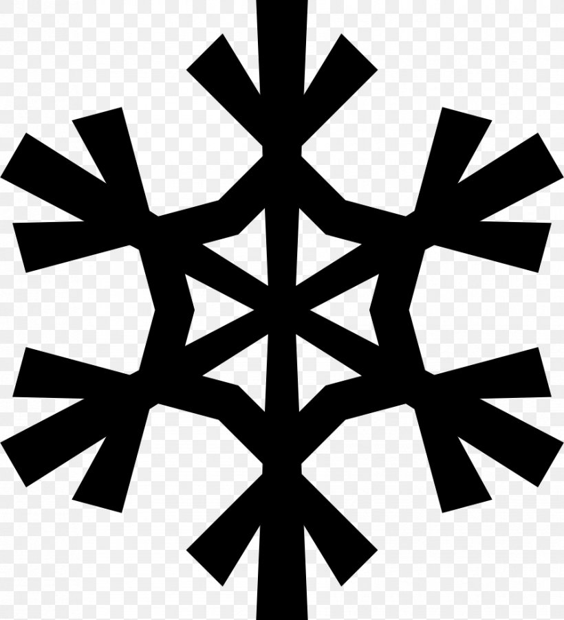 Snowflake Clip Art Image, PNG, 890x980px, Snowflake, Black And White, Cold, Leaf, Monochrome Download Free