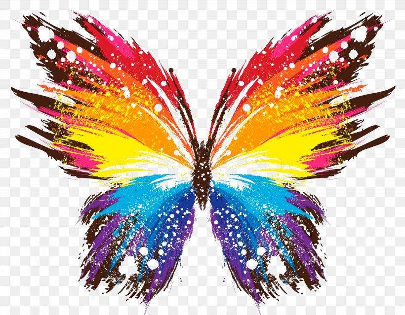 Butterfly Painting Drawing Desktop Wallpaper, PNG, 4206x3281px, Butterfly, Abstract Art, Art, Color, Drawing Download Free