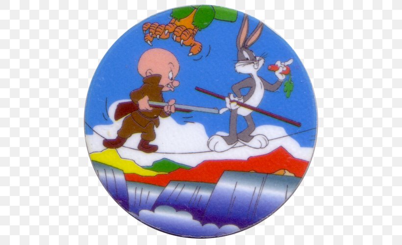 Elmer Fudd Milk Caps Looney Tunes Bugs Bunny Tazos, PNG, 500x500px, Elmer Fudd, Adventure, Bugs Bunny, Christmas Day, Christmas Ornament Download Free