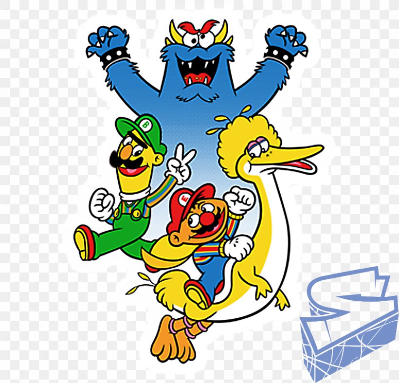 Mario Bros. Ernie Luigi Bert, PNG, 1200x1152px, Mario Bros, Animal Figure, Area, Art, Artwork Download Free