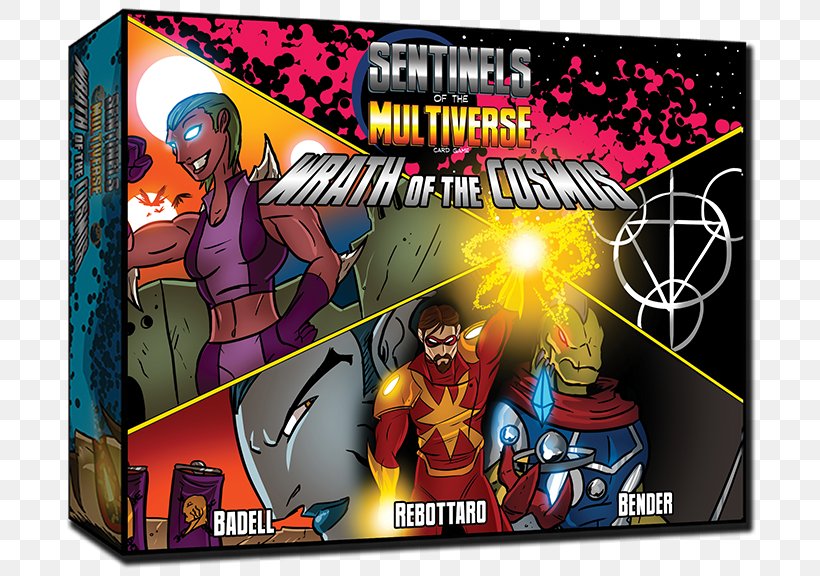 Sentinels Of The Multiverse Board Game Cosmos, PNG, 768x576px, Sentinels Of The Multiverse, Action Figure, Board Game, Card Game, Comic Book Download Free